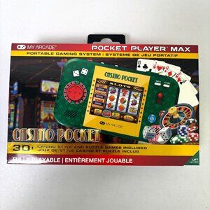 My Arcade Casino Pocket Player Max Portable Gaming Slots Roulette DGUN-3948 New